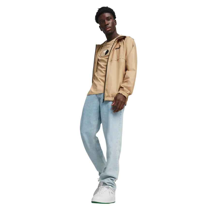Puma Essential Solid Windbreaker Bej Erkek Rüzgarlık - 3