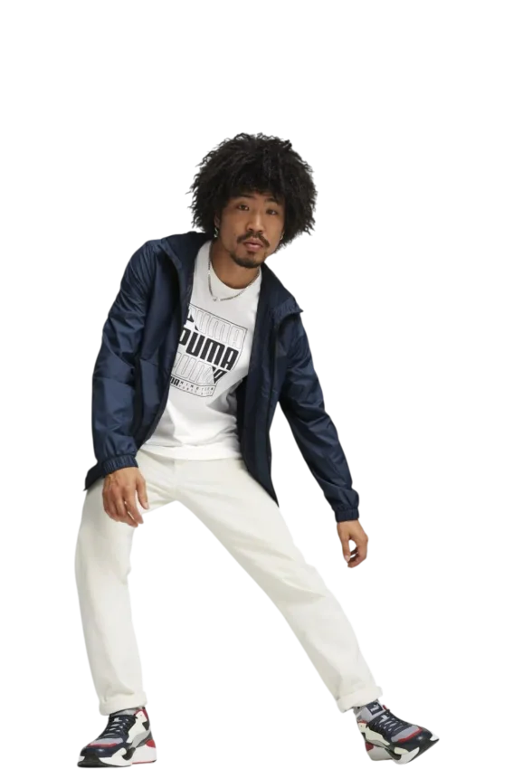 Puma Essential Solid Lacivert Erkek Rüzgarlık - 3