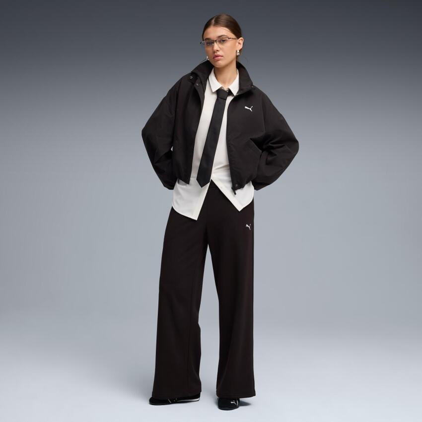 Puma Ess Wide Leg Siyah Kadın Eşofman Altı - 5