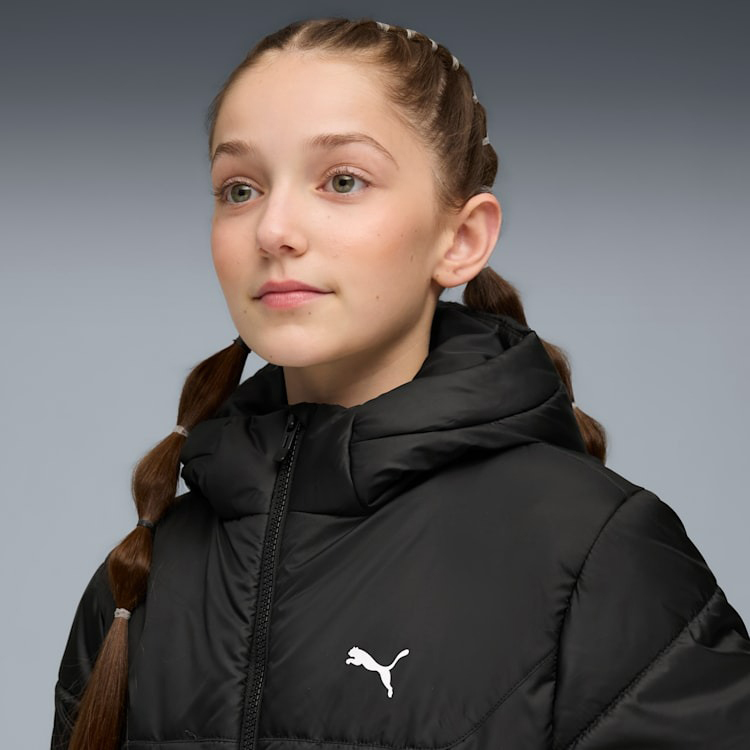 Puma Essential Hooded Padded Çocuk Siyah Mont - 2