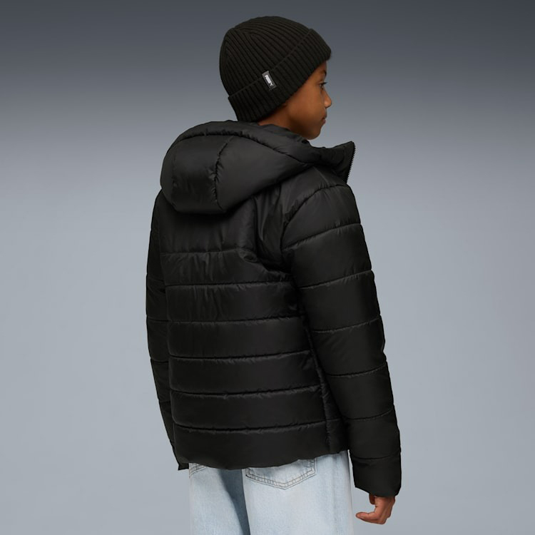 Puma Essential Hooded Padded Çocuk Siyah Mont - 4
