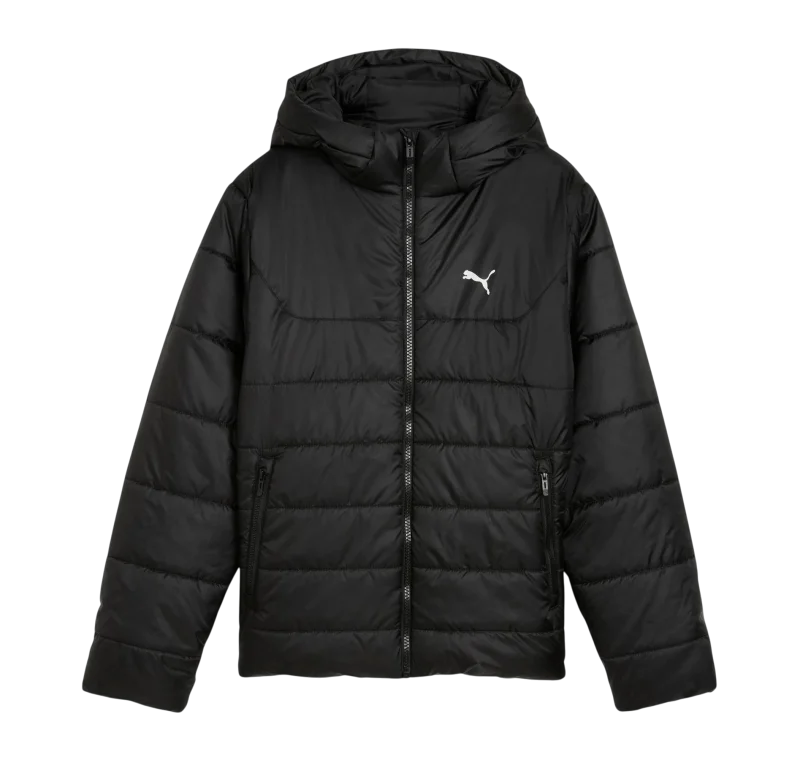 Puma Essential Hooded Padded Çocuk Siyah Mont 