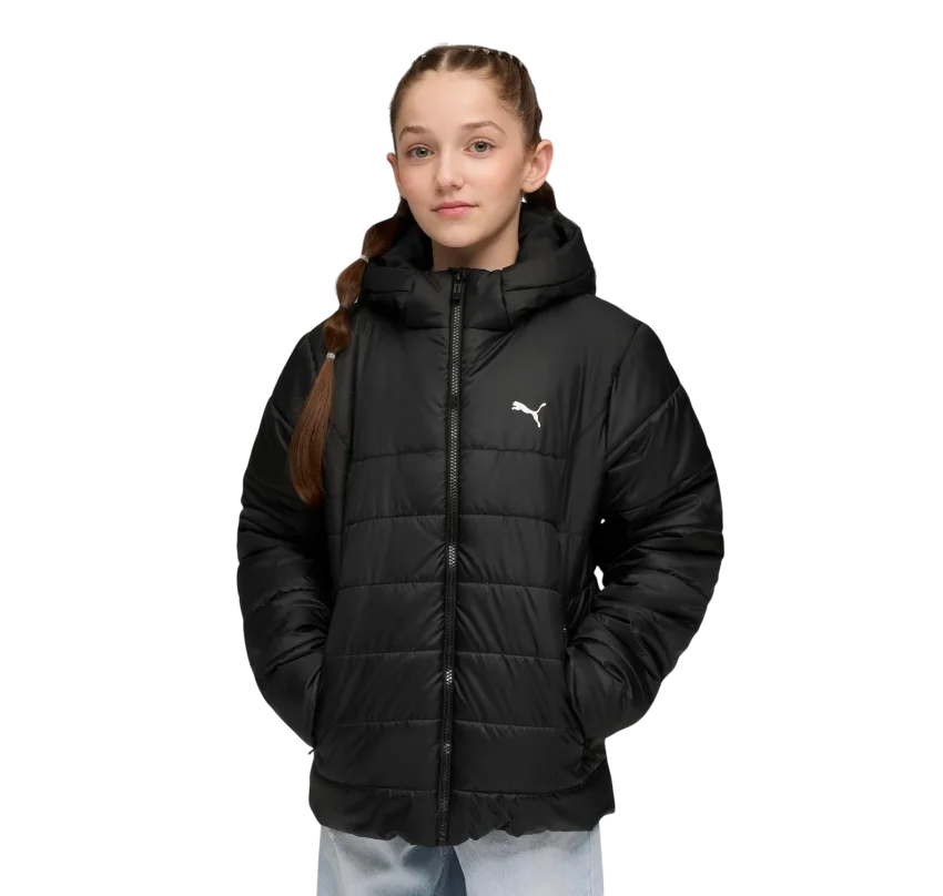 Puma Essential Hooded Padded Çocuk Siyah Mont - 3