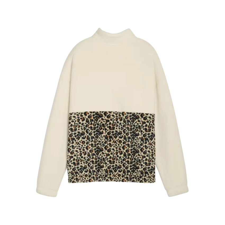 Puma Essentials Animal Print Bej Kadın Sweatshirt - 5