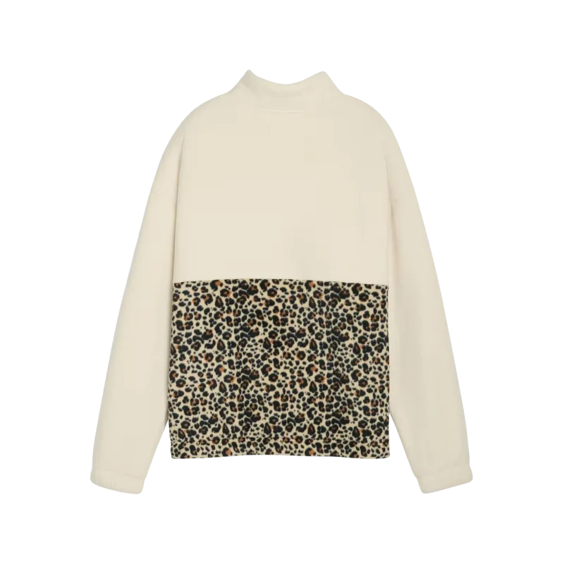 Puma Essentials Animal Print Bej Kadın Sweatshirt - 5
