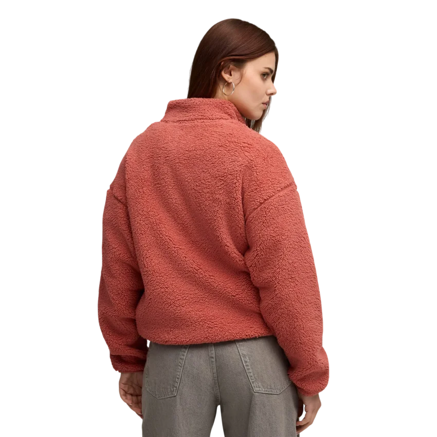 Puma Essentials Elevated Comfort Half-Zip Crew Kırmızı Kadın Sweatshirt - 2