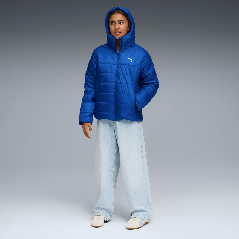 Puma Essentials Hooded Padded Çocuk Lacivert Mont - 3