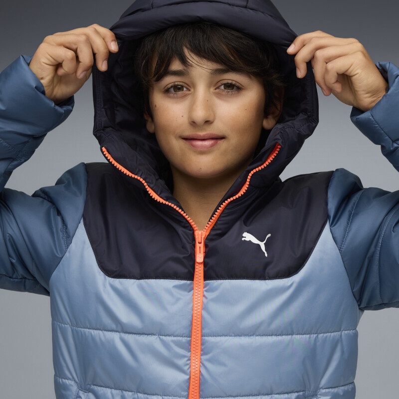 Puma Essentials Hooded Padded Çocuk Mavi Mont - 2