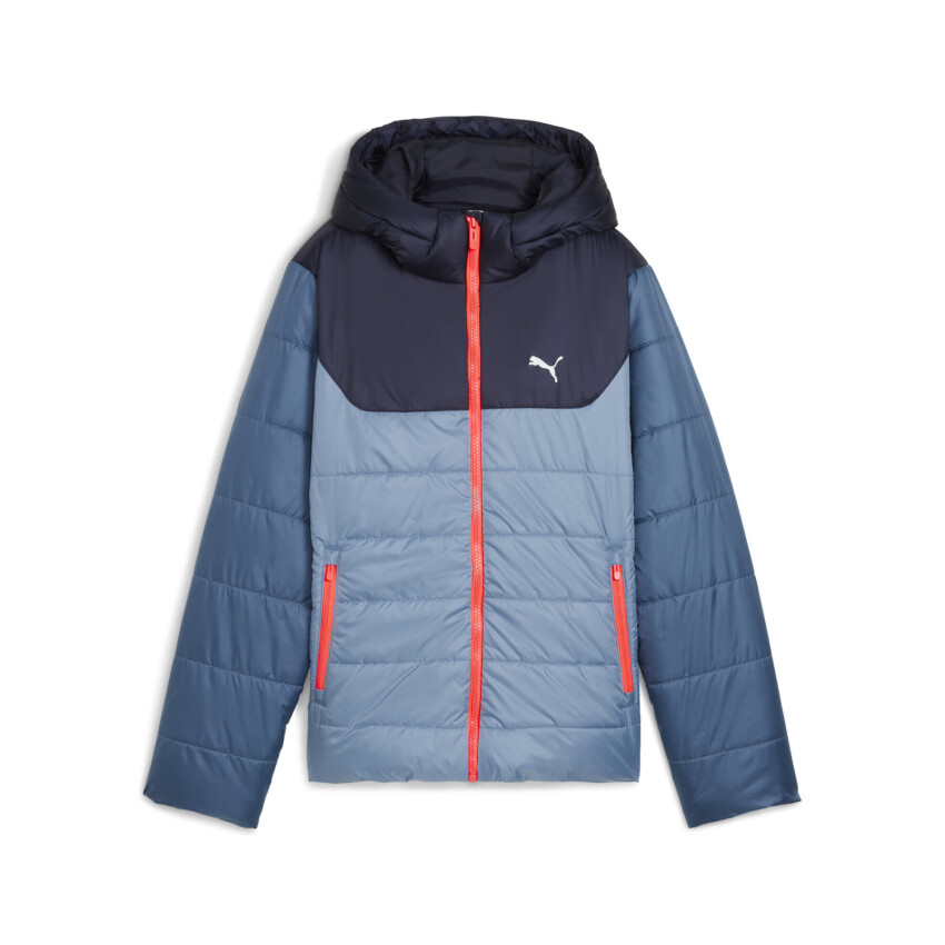 Puma Essentials Hooded Padded Çocuk Mavi Mont - 4