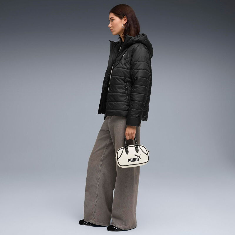 Puma Essentials Hooded Padded Jacket Kadın Siyah Mont - 3
