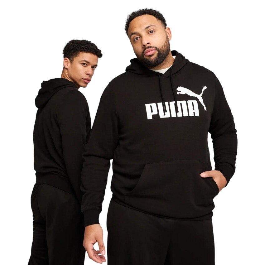 Puma Essentials No. 1 Logo Siyah Erkek Sweatshirt - 1
