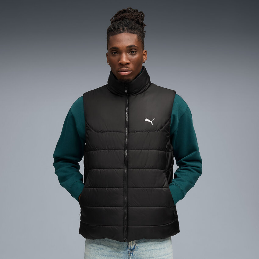 Puma Essentials Padded Erkek Siyah Yelek - 1