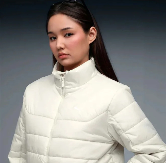 Puma Essentials Padded Kadın Bej Mont - 4