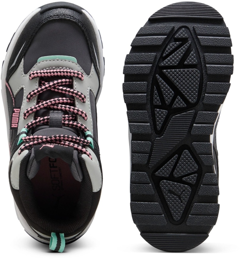 Puma Evolve Trail PS Gri-Pembe Çocuk Günlük Ayakkabı - 6