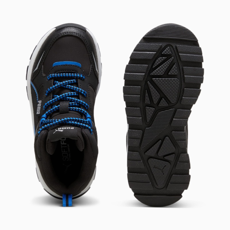 Puma Evolve Trail PS Mavi Çocuk Günlük Ayakkabı - 4