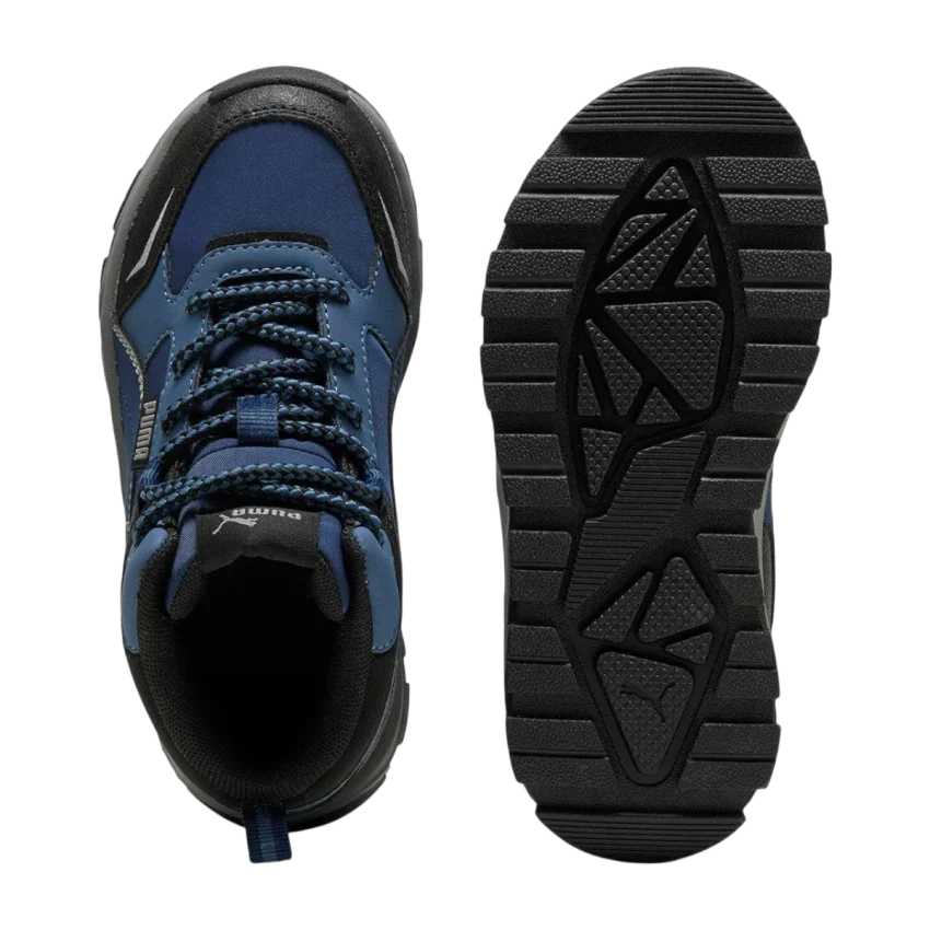 Puma Evolve Trail PS Mavi Çocuk Günlük Ayakkabı - 5