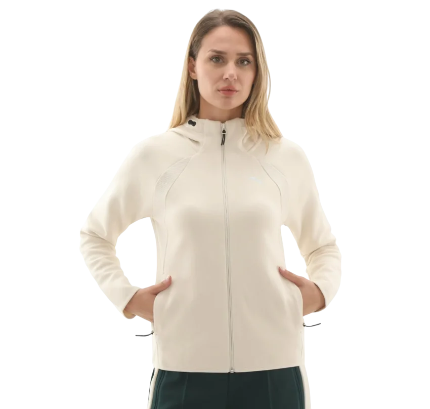 Puma Evostripe Full-Zip Hoodie Bej Kadın Sweatshirt - 1