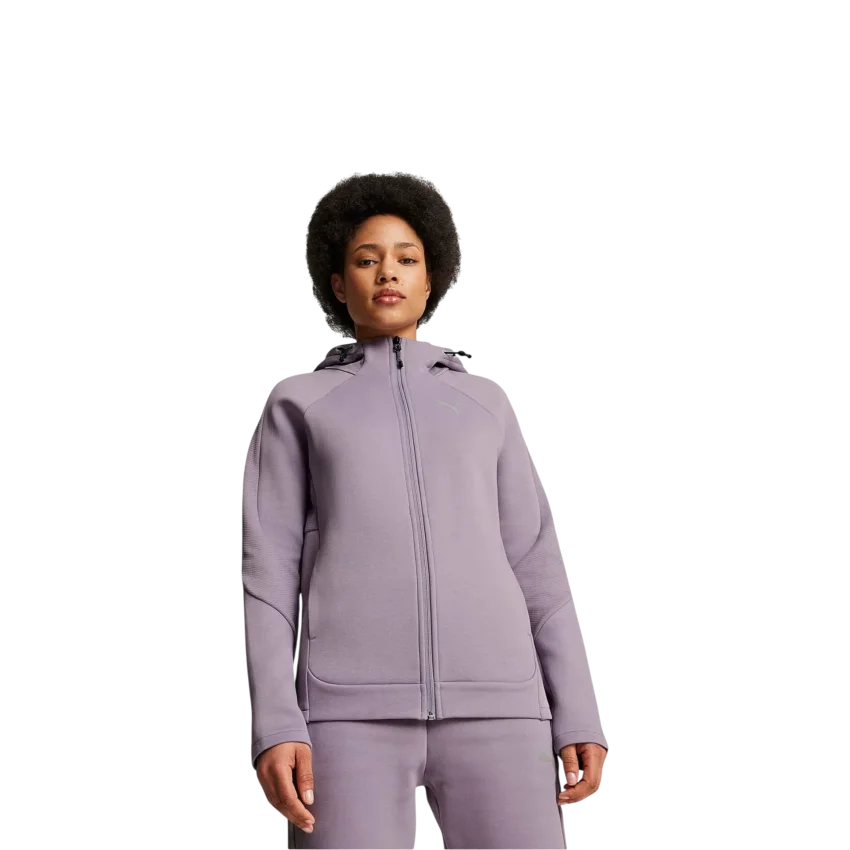 Puma Evostripe Full-Zip Hoodie Mor Kadın Sweatshirt - 1