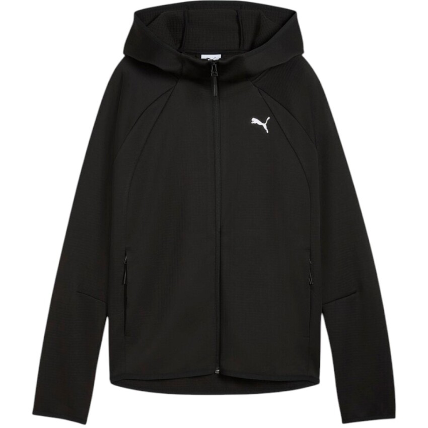 Puma Evostripe Full-Zip Hoodie Siyah Kadın Sweatshirt - 1