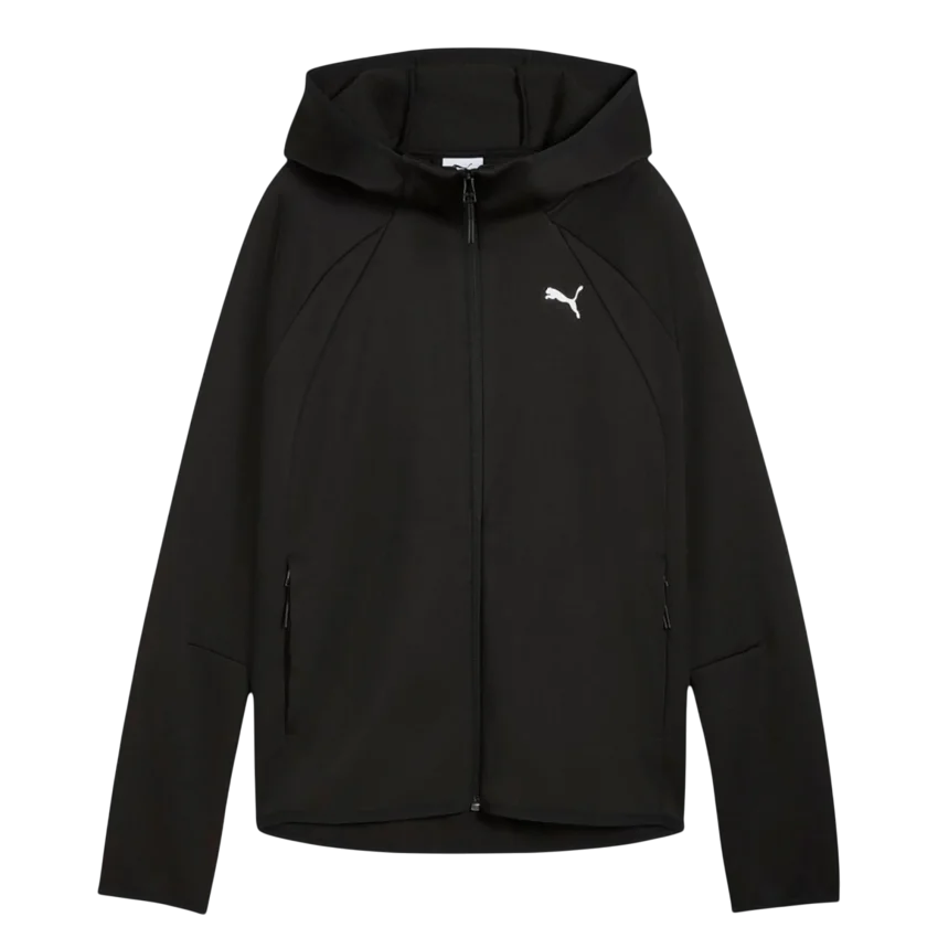 Puma Evostripe Full-Zip Hoodie Siyah Kadın Sweatshirt - 1