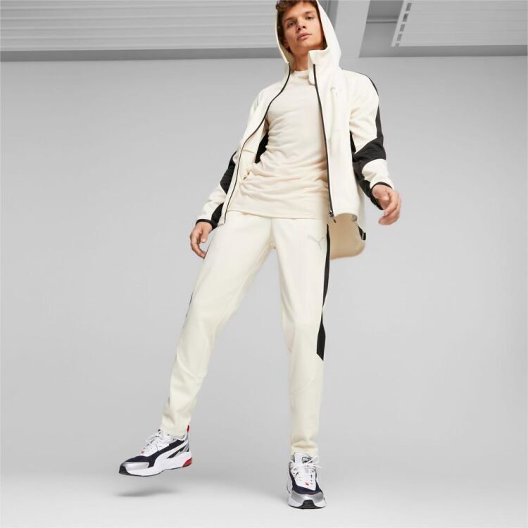 Puma EVOSTRIPE Warm Full-Zip Hoodie Krem Erkek Eşofman Üstü - 3