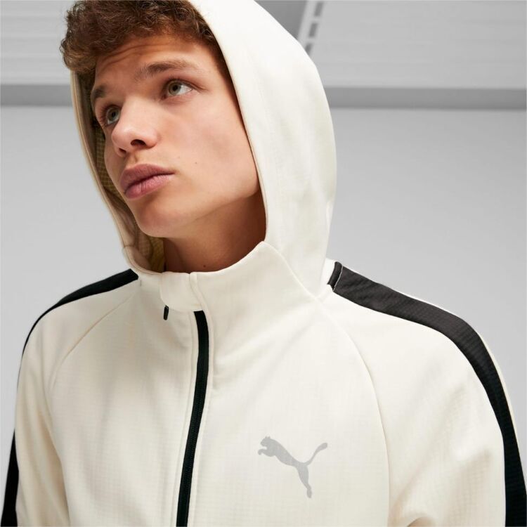 Puma EVOSTRIPE Warm Full-Zip Hoodie Krem Erkek Eşofman Üstü - 2