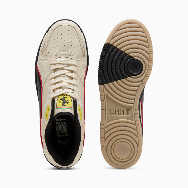 Puma Ferrari Break Low Bej Erkek Sneaker Ayakkabı - 5