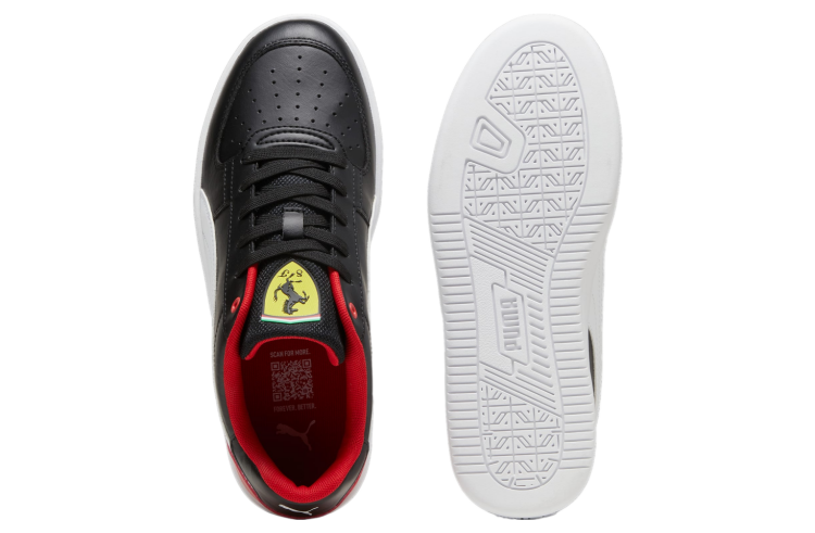 Puma Ferrari Caven 2.0 Siyah Erkek Sneaker Ayakkabı - 5