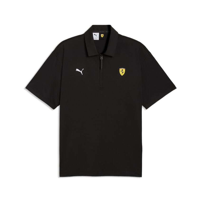 Puma Ferrari Cloudspun Siyah Erkek Polo Tshirt - 1