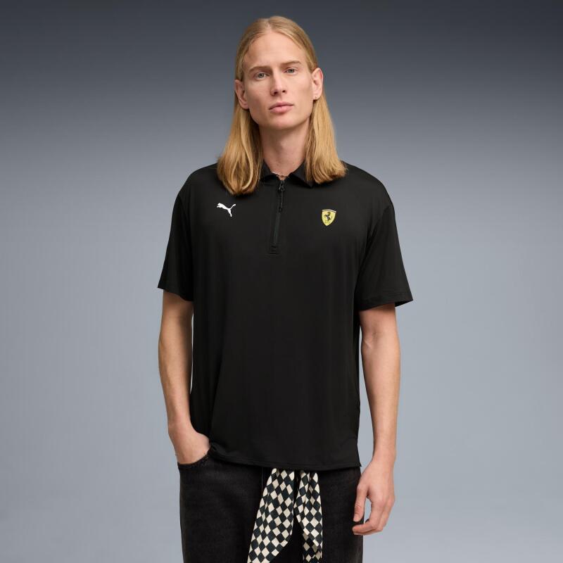 Puma Ferrari Cloudspun Siyah Erkek Polo Tshirt - 3