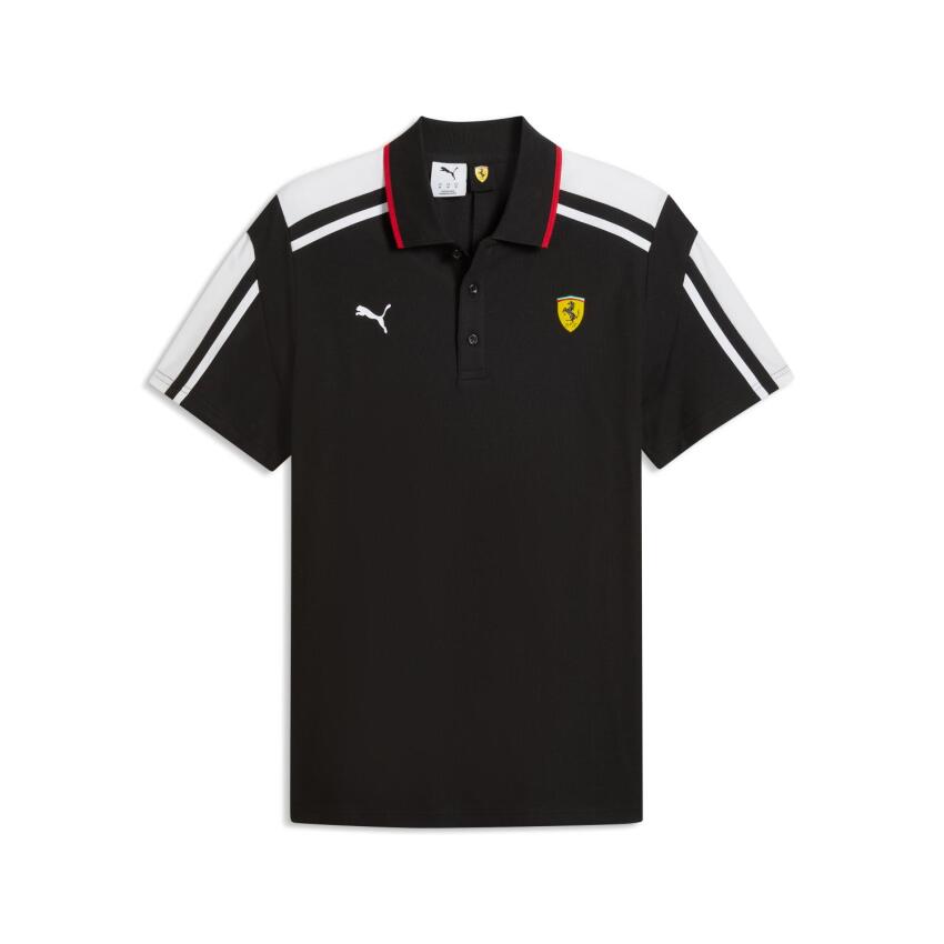 Puma Ferrari MT7 Polo Siyah Erkek Polo Tshirt - 1