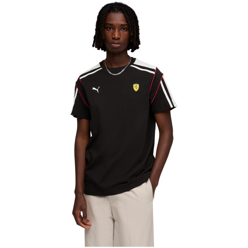Puma Ferrari MT7 Tee Siyah Erkek Tshirt - 1