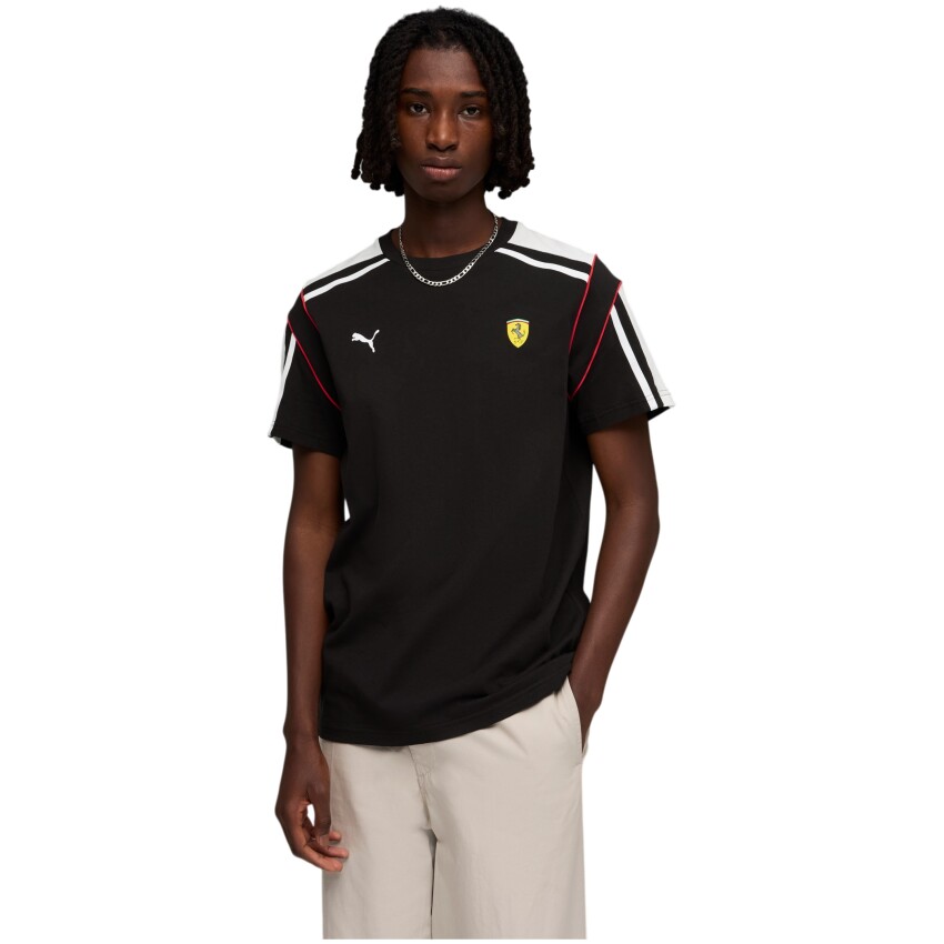 Puma Ferrari MT7 Tee Siyah Erkek Tshirt - 1