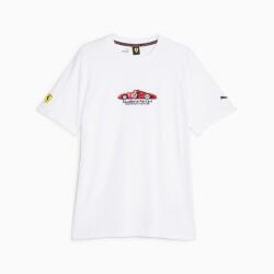 Puma Ferrari Race Graphic Tee 1 BEYAZ Erkek Tshirt - 6