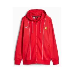 Puma Ferrari Race HDD Sweat Jacket KIRMIZI Erkek Eşofman Üstü - 6