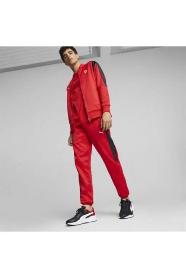 Puma Ferrari Race MT7 Track Jacket KIRMIZI Erkek Eşofman Üstü - 3