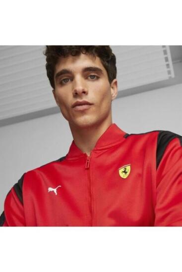 Puma Ferrari Race MT7 Track Jacket KIRMIZI Erkek Eşofman Üstü - 6