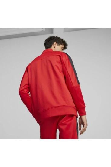 Puma Ferrari Race MT7 Track Jacket KIRMIZI Erkek Eşofman Üstü - 5