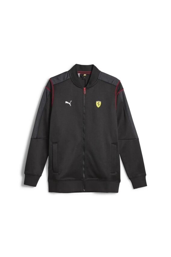 Puma Ferrari Race MT7 Track Jacket SİYAH Erkek Eşofman Üstü - 1