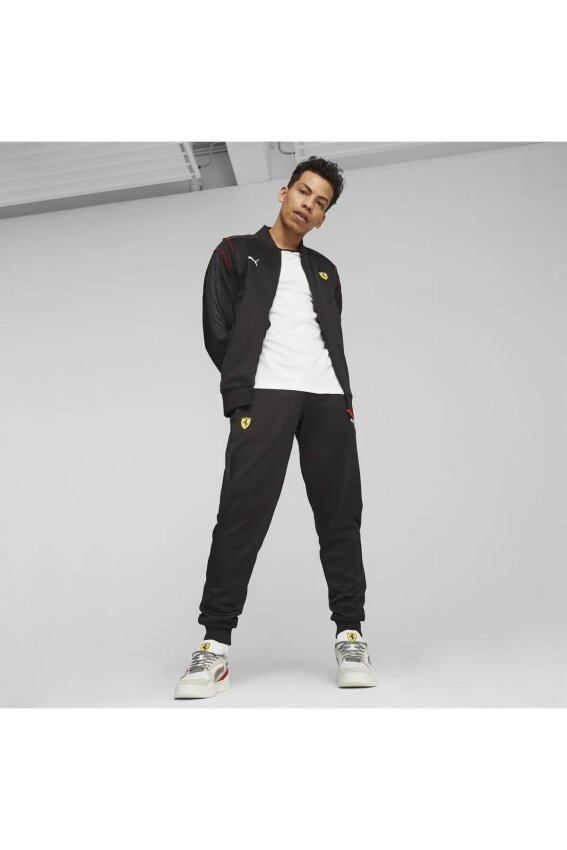 Puma Ferrari Race MT7 Track Jacket SİYAH Erkek Eşofman Üstü - 7