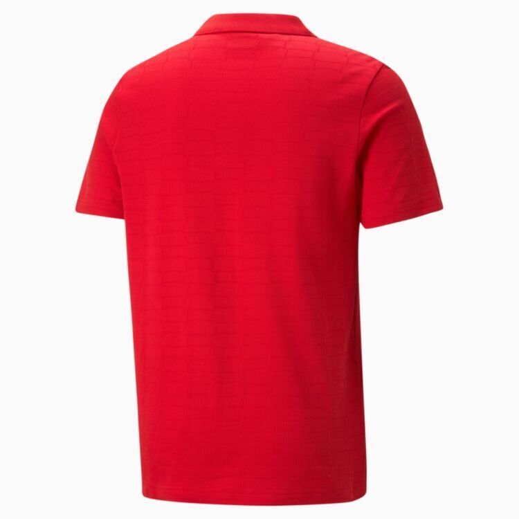 Puma Ferrari Style Jacquard Polo KIRMIZI Erkek Polo Tshirt - 6
