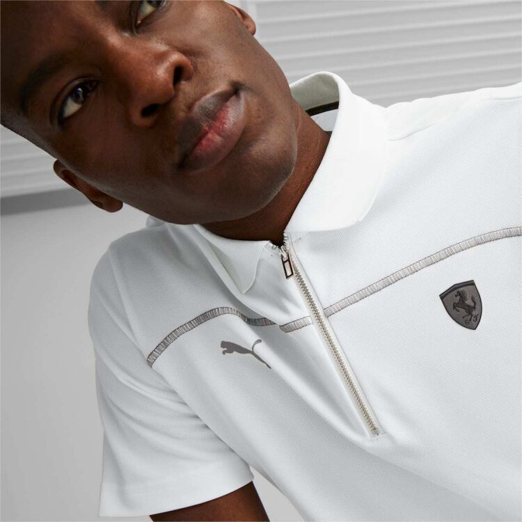 Puma Ferrari Style Polo BEYAZ Erkek Polo Tshirt - 4