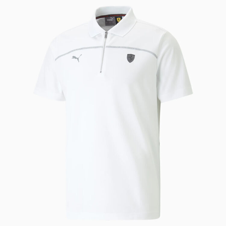 Puma Ferrari Style Polo BEYAZ Erkek Polo Tshirt - 5