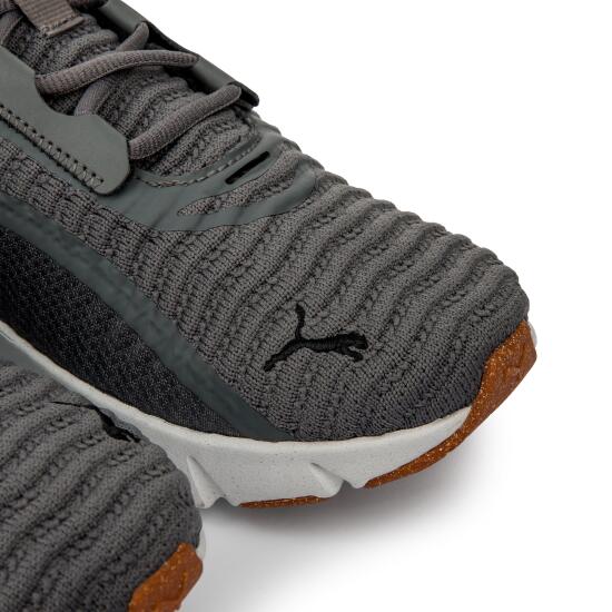 Puma FlexFocus Lite Better Knit Gri Erkek Koşu Ayakkabısı - 4