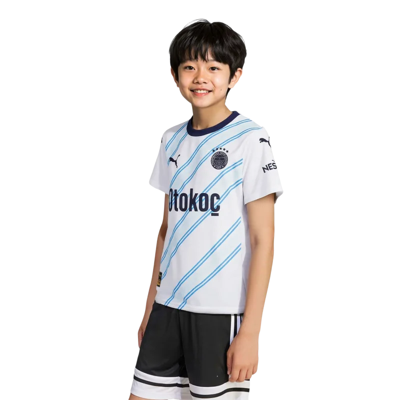 Puma Fenerbahçe S.K. 24/25 Genç Deplasman Beyaz Çocuk Forma - 1