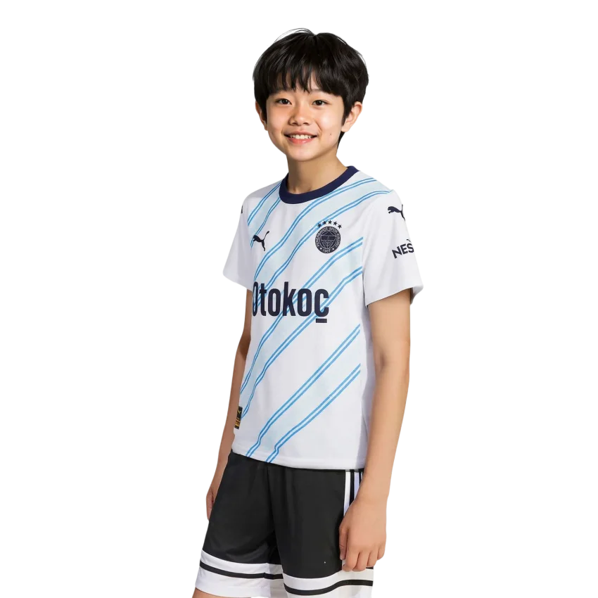 Puma Fenerbahçe S.K. 24/25 Genç Deplasman Beyaz Çocuk Forma - 1