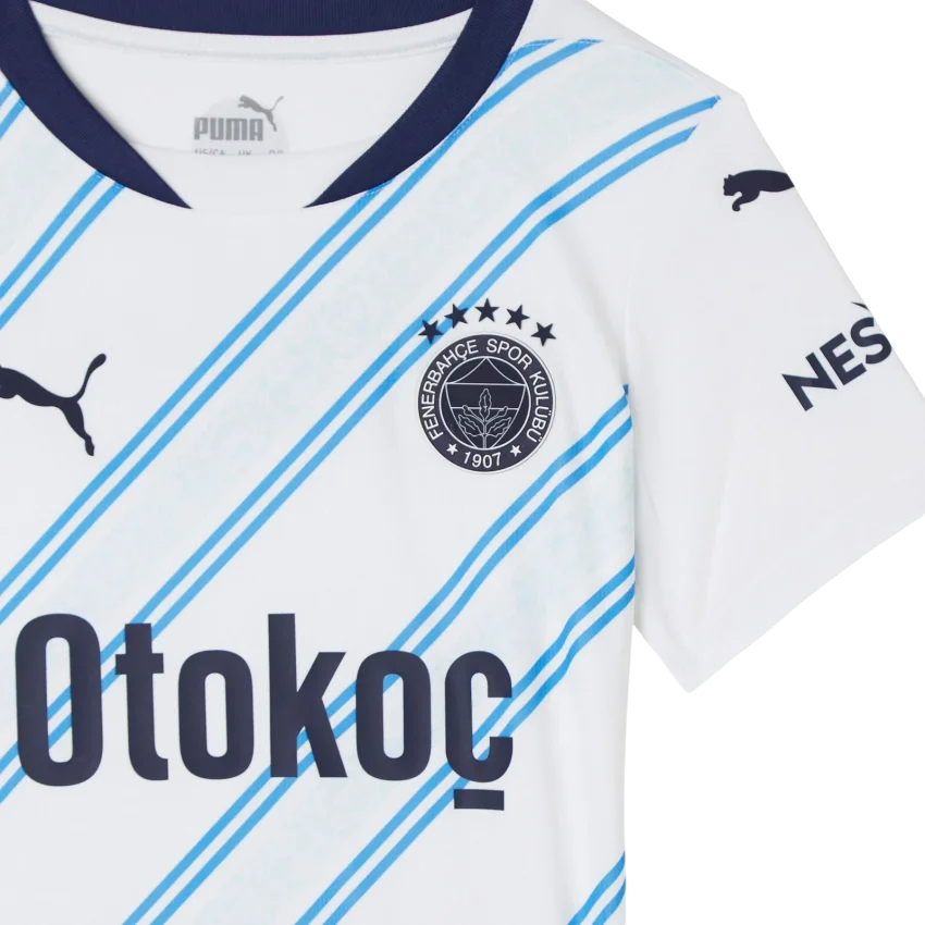 Puma Fenerbahçe S.K. 24/25 Genç Deplasman Beyaz Çocuk Forma - 2