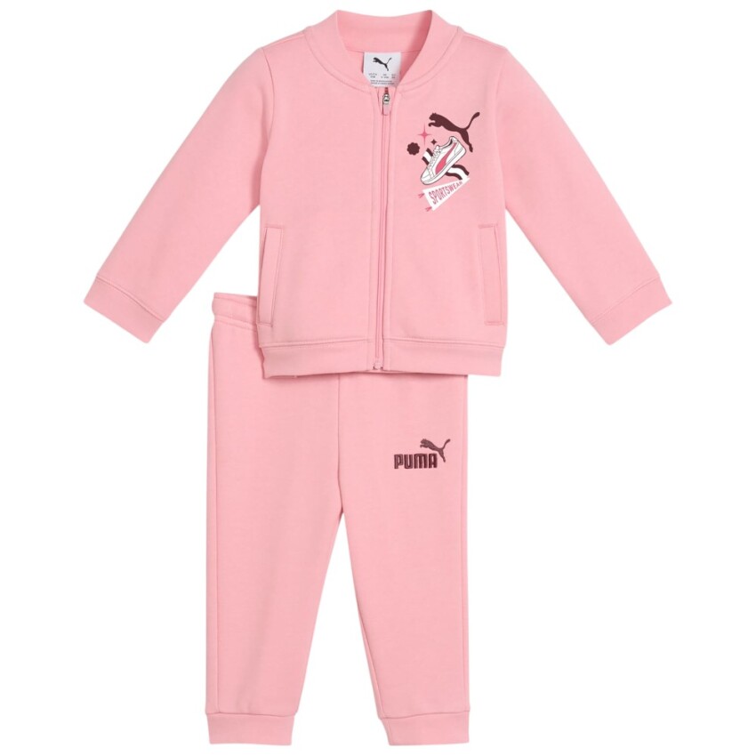 Puma Full-Zip Set Pembe Çocuk Eşofman Takımı - 1
