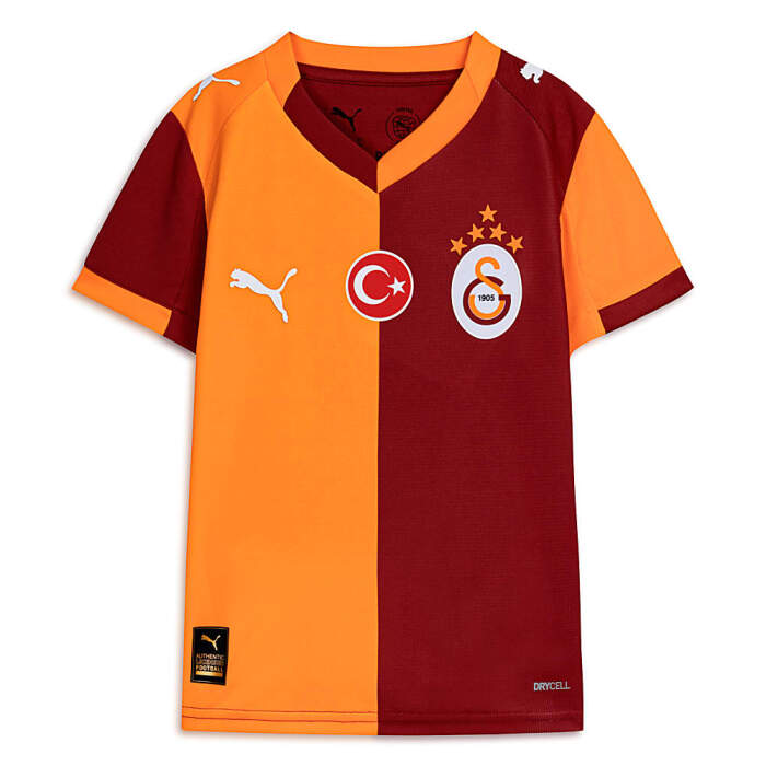 Puma GALATASARAY 25/26 İç Saha Sarı-Kırmızı Çocuk Forma - 1