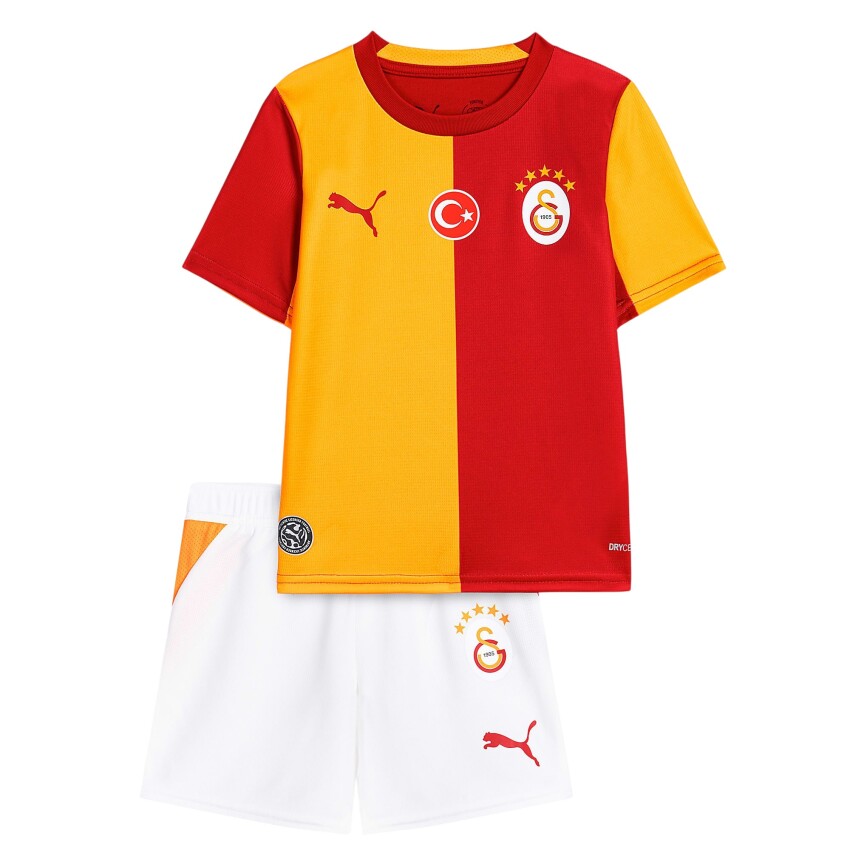 Puma Galatasaray 26/27 Çocuk İç Saha Sarı-Kırmızı Çocuk Forma Takımı - 1